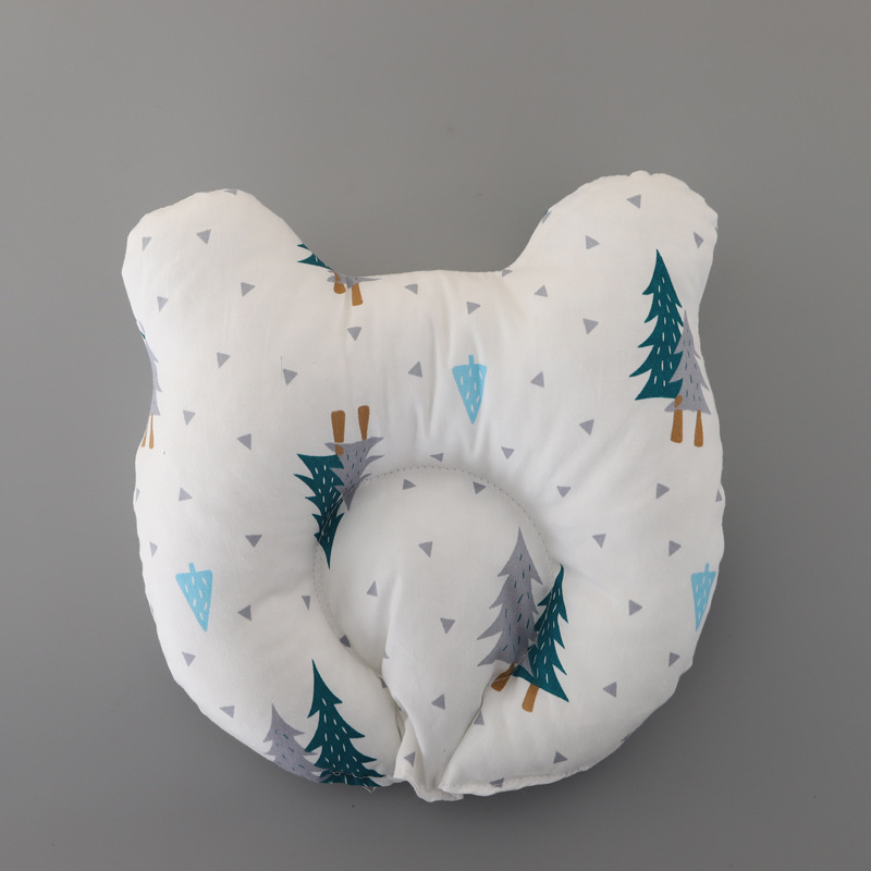 Pillows born Baby U Shaped Cotton Bear Eccentric Head Correction Shaping Children Beddings Bed Products 220924