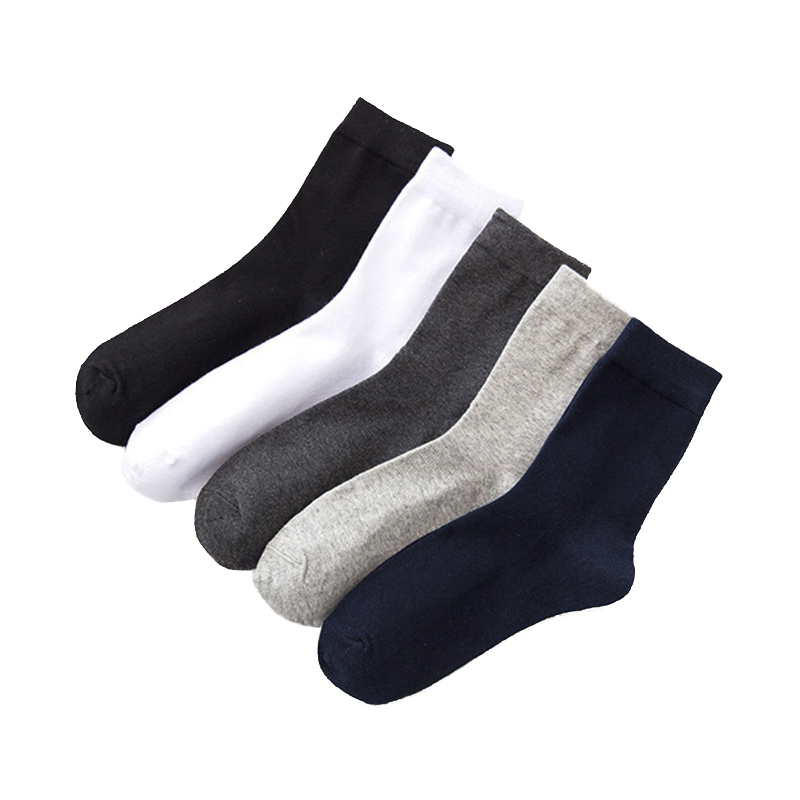 Men's Socks Brand Cotton Black Business Casual Breathable Spring Autumn Male Crew Meias Sokken Size38-45 220924