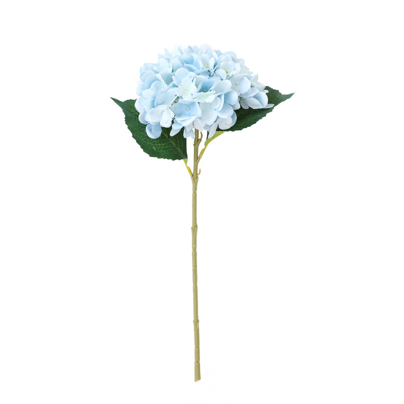 Artificial Hydrangea Flower 47cm Fake Silk Single Real Touch Hydrangeas for Wedding Centerpieces Home Party Decorative Flowers