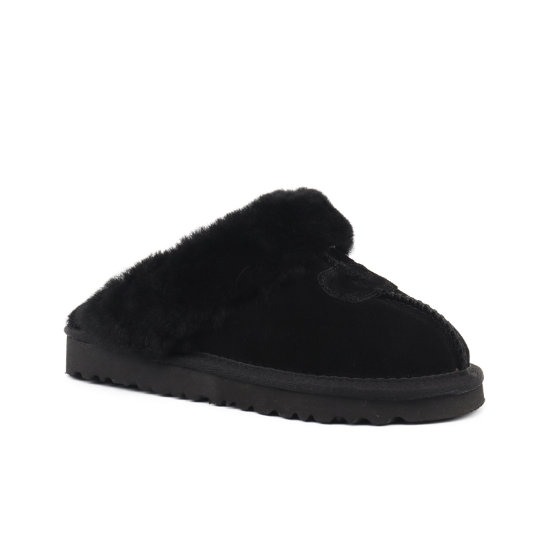 Classic Australia Fur Slipper Designer Snow Booties For Woman Fashion Real Leather Flat Mule Warm  Cotton Slides Home Shoes 51250