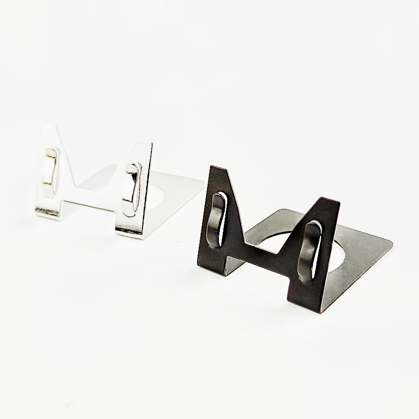 Forniture al dettaglio L Tipo Pop Metal in acciaio inossidabile Etichetta etichetta tag carta carta cartellini cartelle di display Stands Bread Shop Promotions 