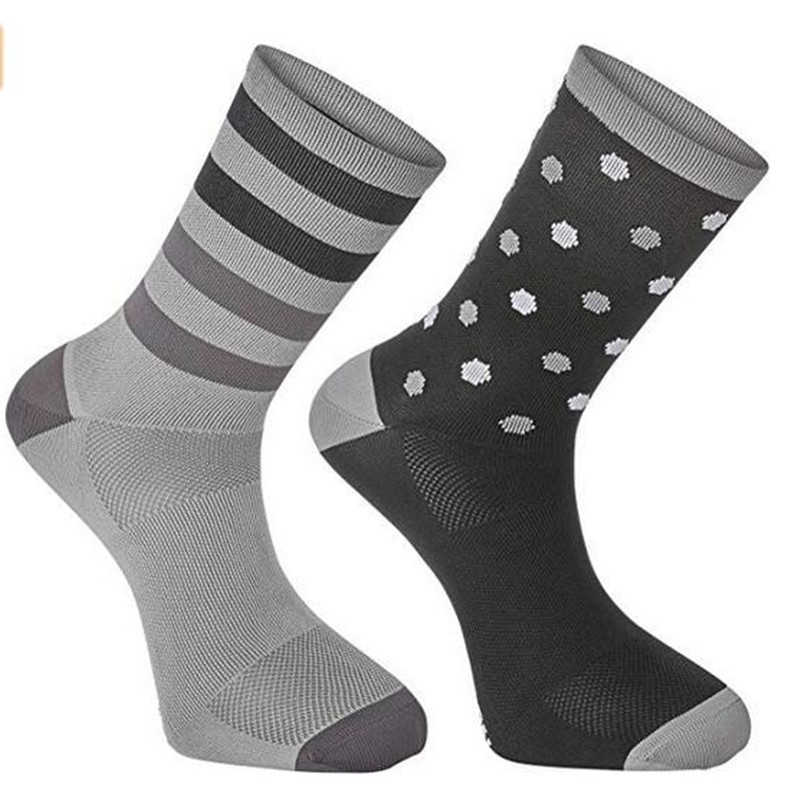 Sports Socks 2018 BMAMBAS MEN CYKLING Hög elasticitet mjuk deodorisering andas för kompressionsstrumpor T221019