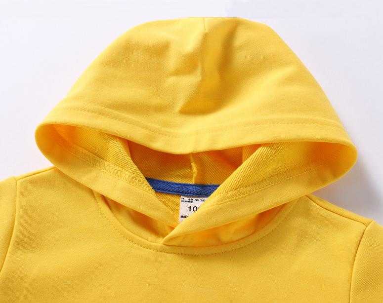 Pullover Frühling Niedlichen Kinderpullover Baumwolle Einfarbige Kleidung Kinderkleidung Weißer Kapuzenpullover Für Babys Jungen Und Mädchen 220924