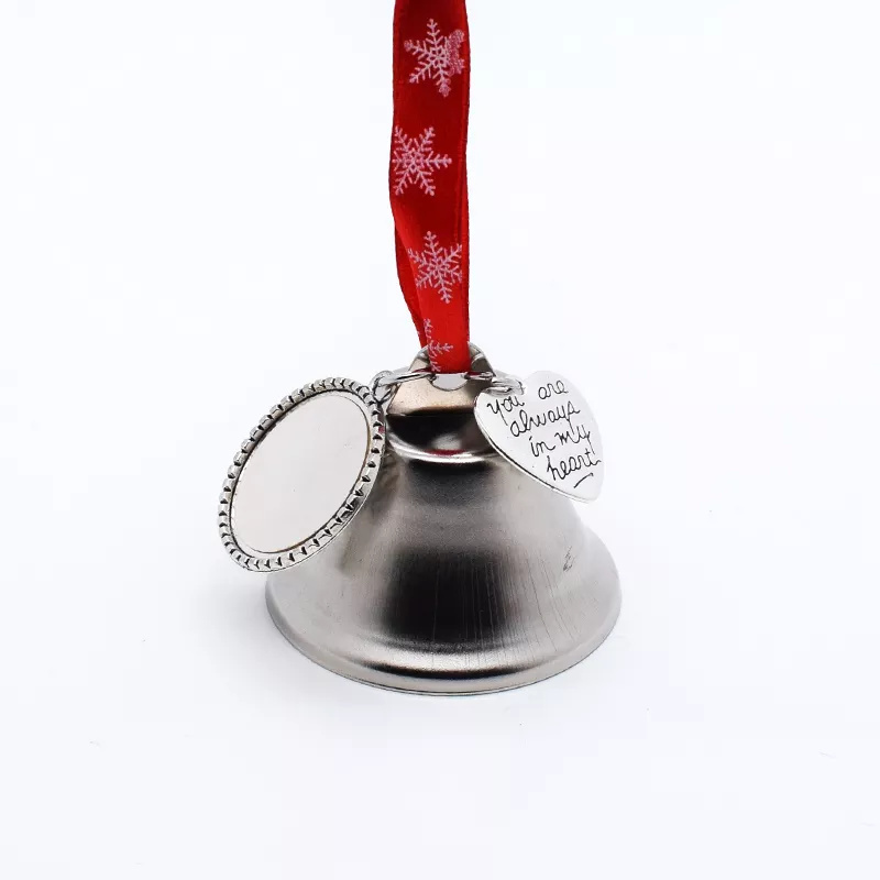Dekoracja choinki sublimacja santa bell puste ciepło dzwonek z wisiorkiem