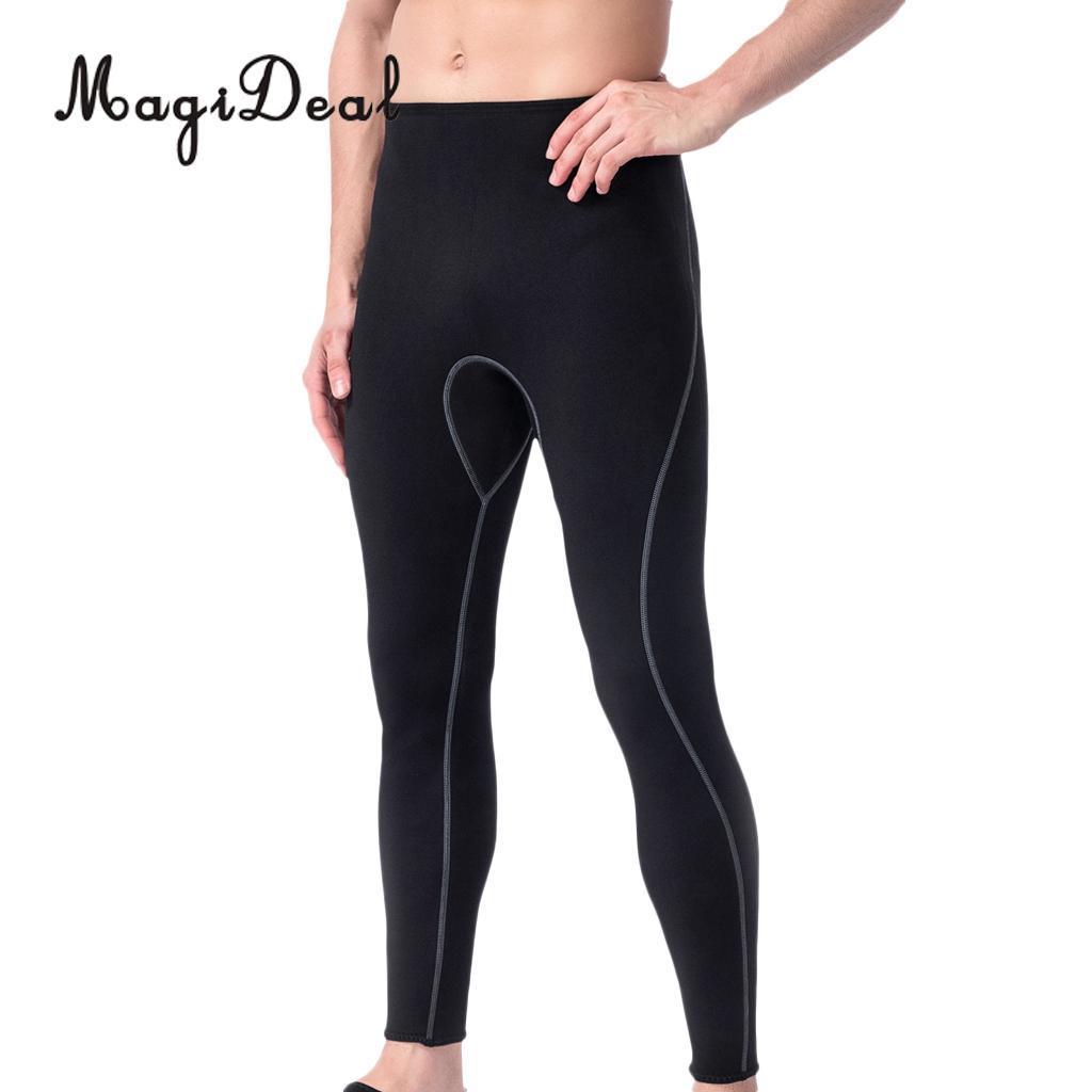 Men's Tracksuits Mens 3mm Preto Neoprene Pants de macac￣o de mergulho Mergulho Snorkeling Surf Swimming Troushers Warm Leggings Tightsfull Bodys Size S-XL 220924