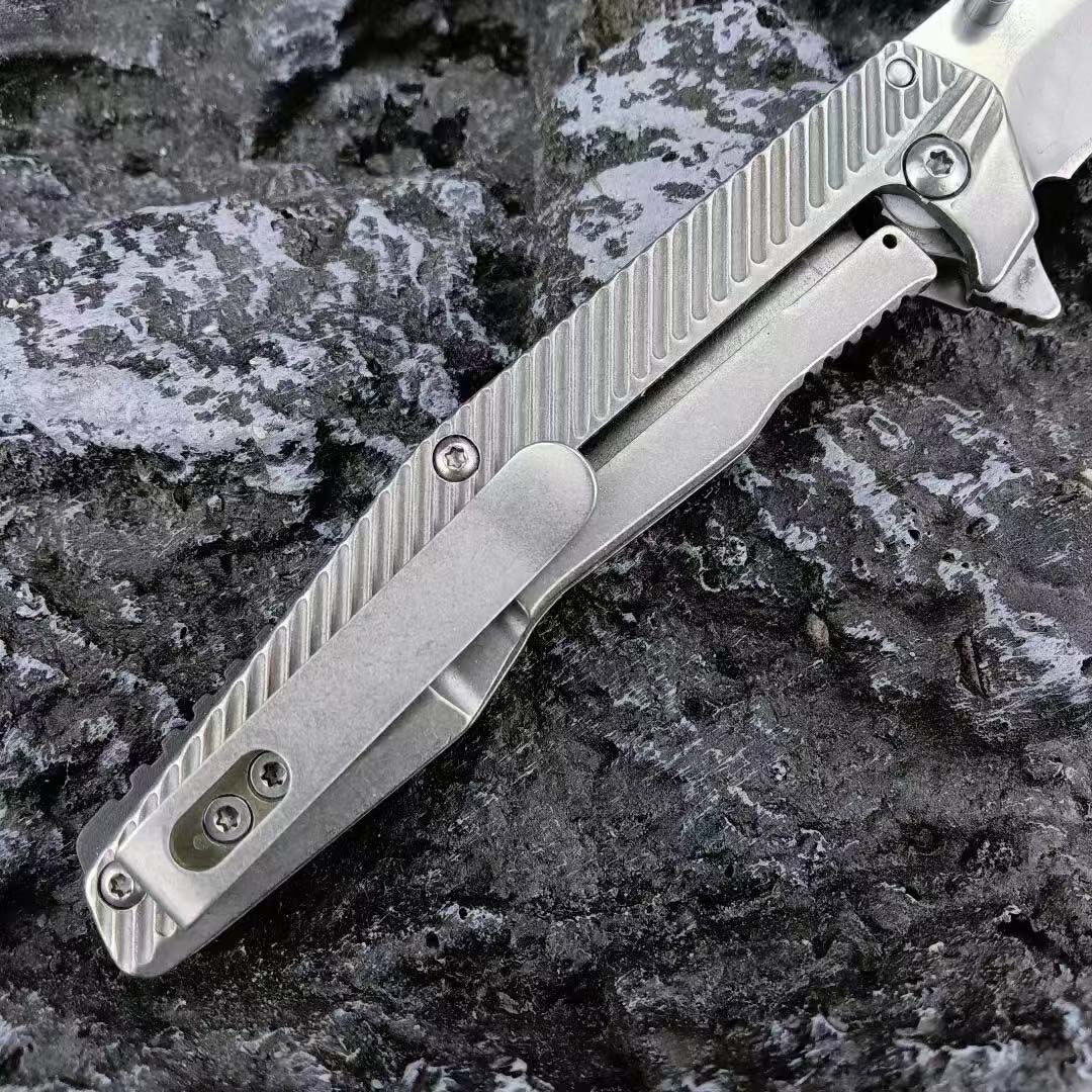 Ny KS1368 Assisted Flipper Folding Knife 8Cr13Mov Stone Wash Blade Rostfritt stålhandtag utomhus EDC Pocket Knives med detaljhandelslådan