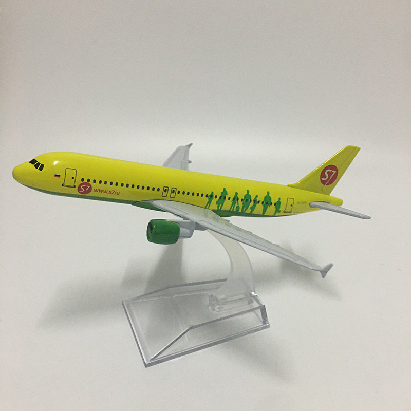 DIECAST Model samochód Jason Tutu 16 cm Rosja Siberia S7 Airlines Airbus A320 Model samolotowy model samolotowy Diecast Metal 1 400 Scale Planes 220926