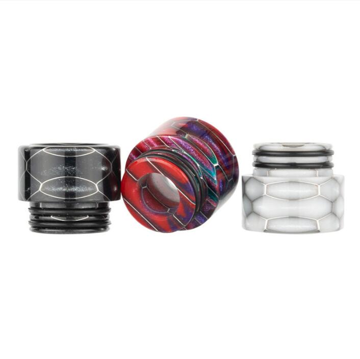 810 DRIP Tips Snake Epoxy Harts Wide Bore Mouthpiece för 8 10 tråd TFV8 TFV12 E Tank Atomizer