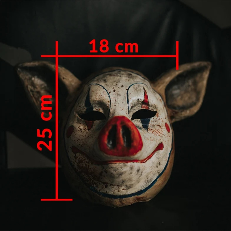 Party Masks Bulex Arrival Clown Pig Latex Mask Funny Animal Masks Horror Halloween Helmet Cosplay Costume Masquerade Props 220926
