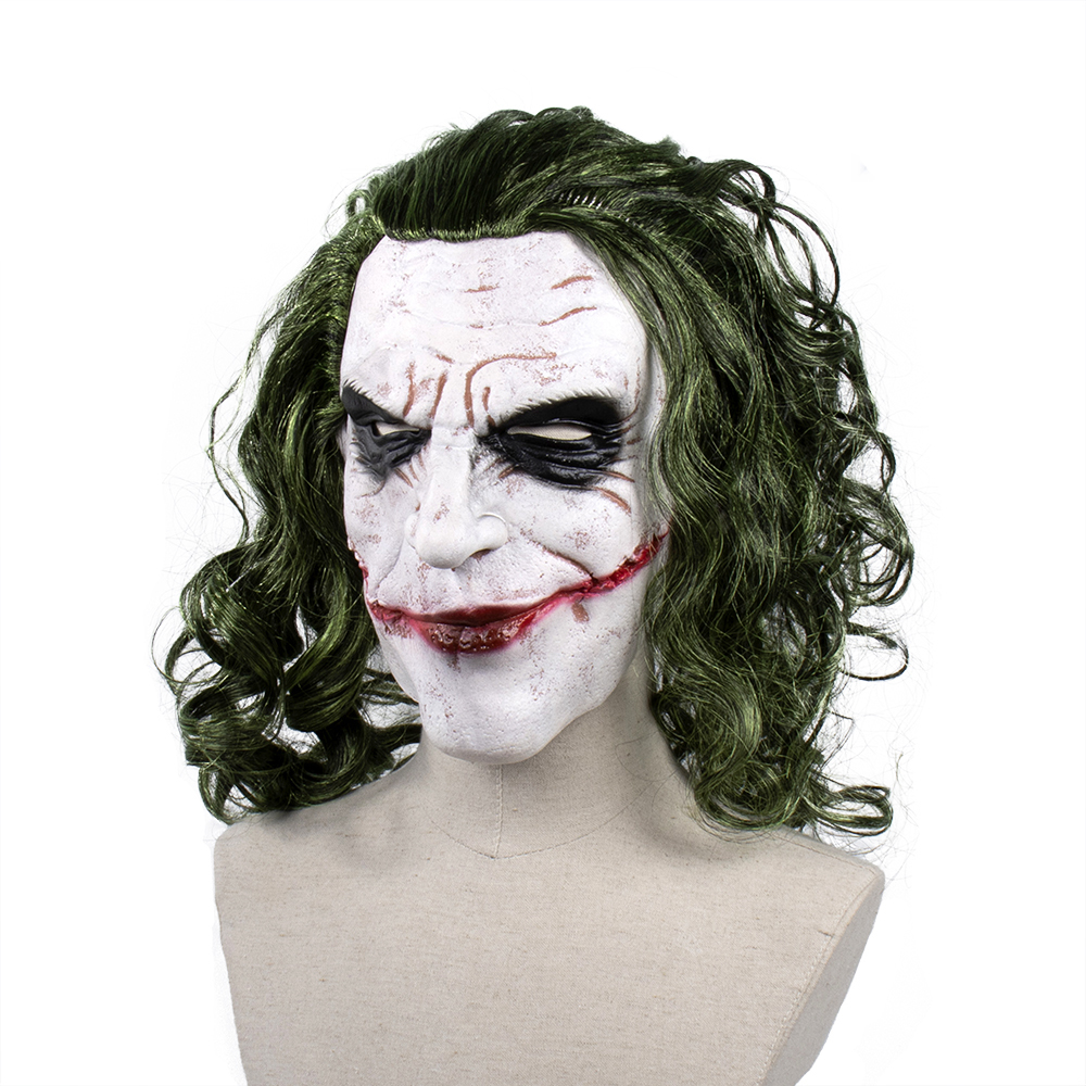 Máscaras de festa Joker Cosplay Mask Trajes Halloween Prop Jack Napier Máscaras de látex gananciosas Função de anime Máscaras Máscios 220926