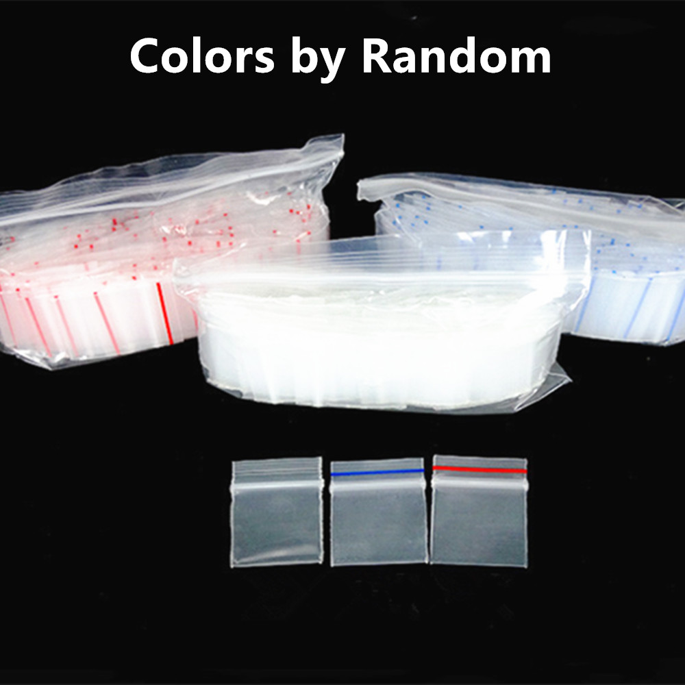 Hele Mini Plastic Verpakking Zakken Zelfsluitende Dikkere Transparante Sieraden-Pakket Kruid Opslag Rits Zak Gift-bag Rits Reusab281H