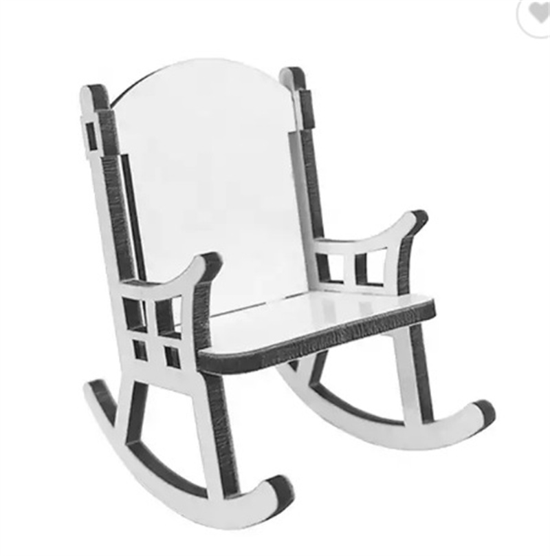 MDF Sublimation Memorial Bench Home Table Dekorativa föremål Blank Mini Chair Festival Gift