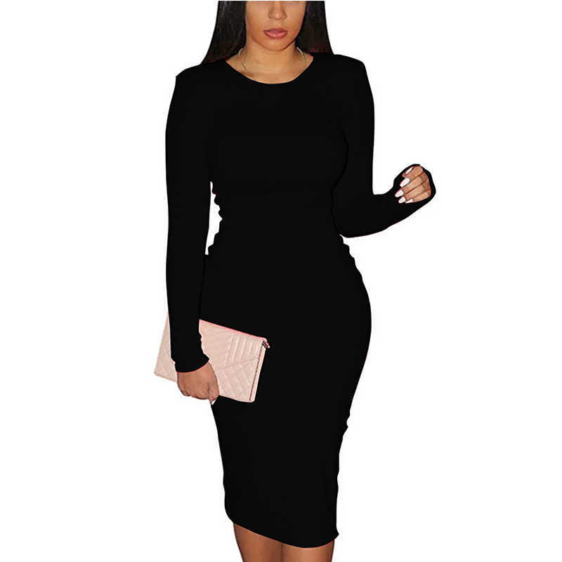 Robes décontractées Skinny Party Élastique Femmes Robe Moulante Bureau Lady Élégant Néon Crayon Gaine Club Robes Midi Automne Hiver Salopette G3094 Y2209