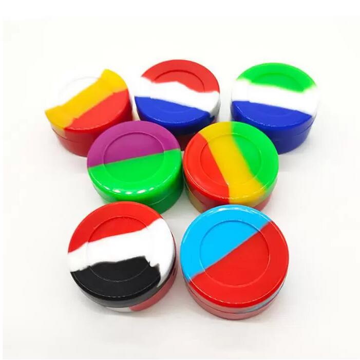 Silicone Jar 7ML Nonstick Container Wax r liquid Dab Storage Box waterproof pill box make-up orginzers