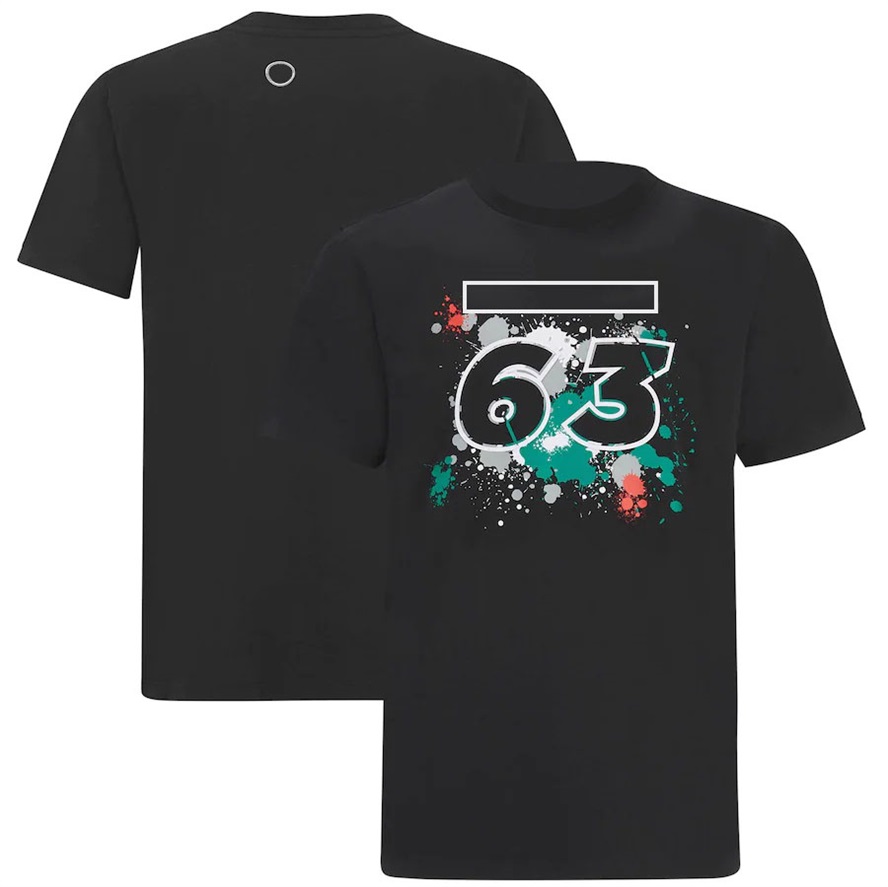 بدلة سباق F1 Summer Summer Selevived Team Top بالإضافة إلى حجم مخصص T-shirt مروحة مروحة السيارة