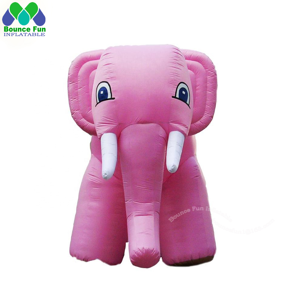 Event Giant Inflatable Pink Elephant Mascot Animal Decoration Cartoon Model For Party Club Advertising