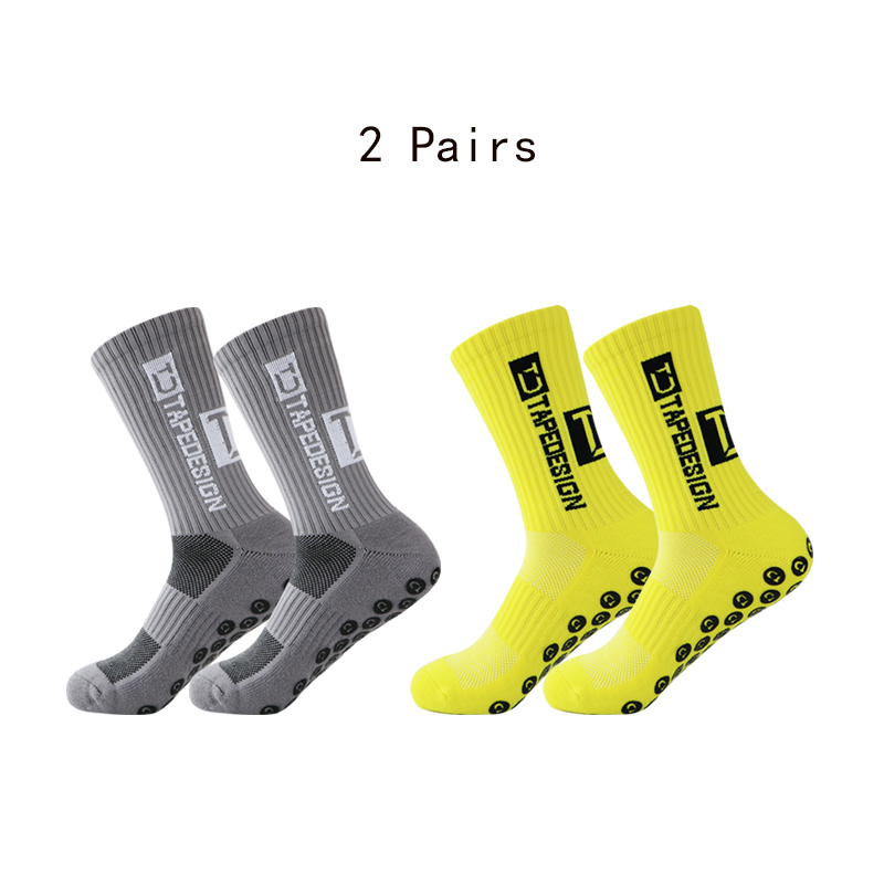 Chaussettes masculines es d'entraînement tapissées avec la mode multicolore sportif de football non glissé Baske 220924