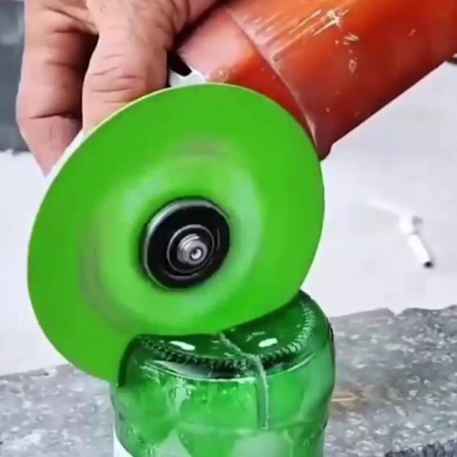 Disco de corte de vidrio 100 mm ultra cuchillas de sierra jade botellas de vino de cristal que molía con herramientas eléctricas de disco de corte