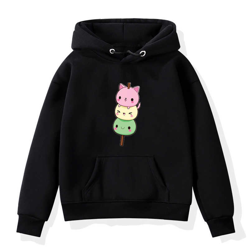 Pullover Panda Cartoon Hoodies Kids Boys Girls Sweatshirt Bubble Tea Print Children Fleece Tracksuit Sweatshirts Jacket Toddler Hoody 220924