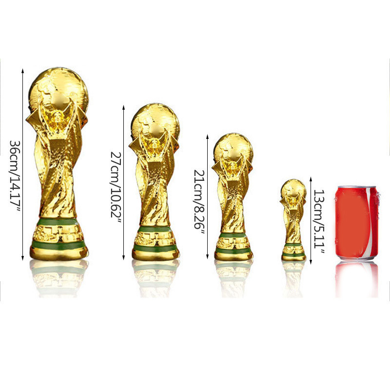 Autres fournitures de fête de fête Coupe du monde Golden Résine Trophée de football européen Trophées de football Mascotte Fan Cadeau Décoration de bureau Cra255I