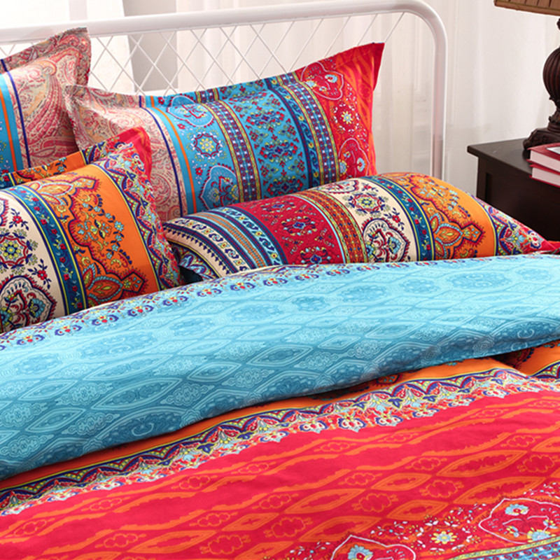 Beddengoed sets fanaijia 3d bohemian beddengoedsets boho gedrukte mandala dekbedovertrek set met kussensloop queen size bedlinen home textiel 220924