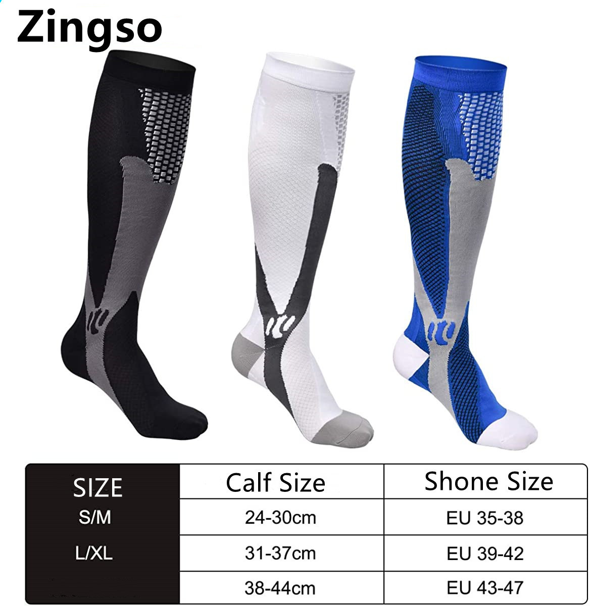 Men's Socks Compression Stockings Quality Cycling Sports Unisex Edema Diabetes Varicose Veins Marathon Running 220924