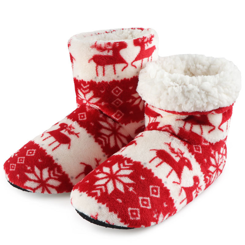 Pantofole pantofole da casa donna scarpe da pavimento inverno natalizie calze interne scarpe da pelliccia calda vetrini da signore slittatori di peli pantoffel dames 220926