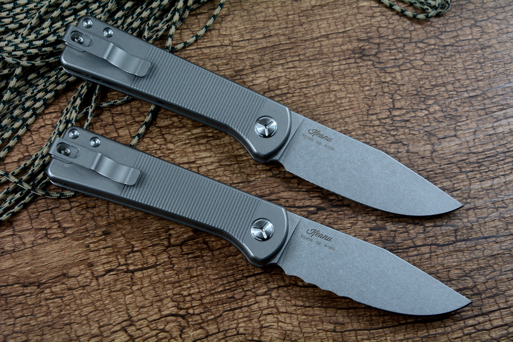 Twosun D2 Stonewash Blade Kieszonkowy nóż ceramiczny łożyska kulki pralka TC4 Titanium rączka do składania noże