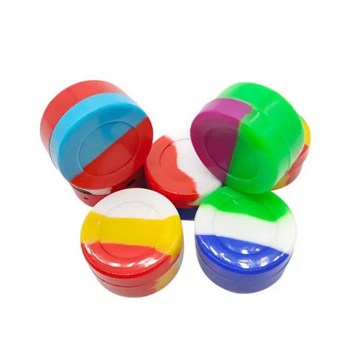 Silicone Jar 7ML Nonstick Container Wax r liquid Dab Storage Box waterproof pill box make-up orginzers