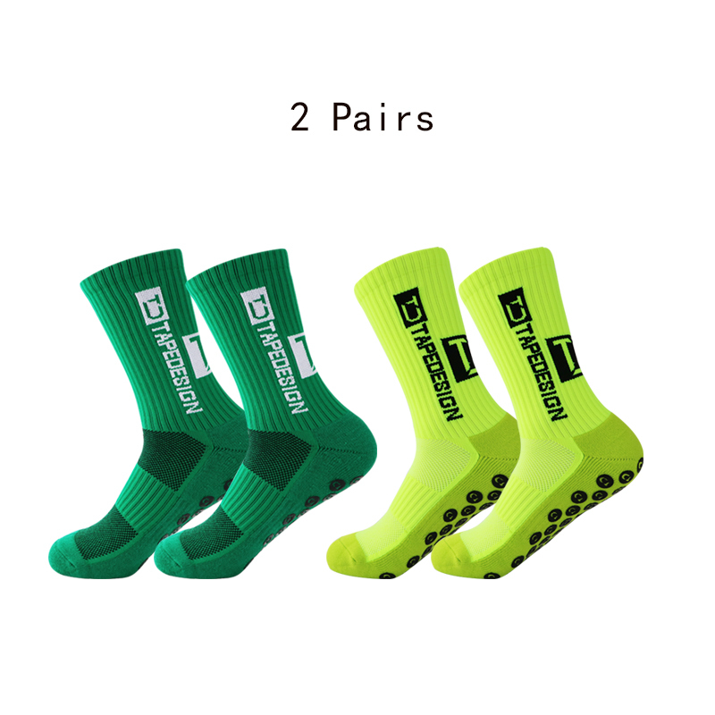 Chaussettes masculines es d'entraînement tapissées avec la mode multicolore sportif de football non glissé Baske 220924