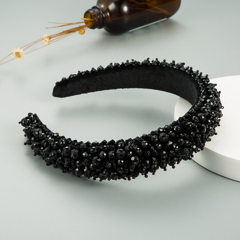 Stirnb￤nder Kristall Full Diamond Hairb￤nder f￼r Frauen Accessoires Korea Haarband B￶gen wei￟ gr￼n rosa schwarze Gro￟handel 220923