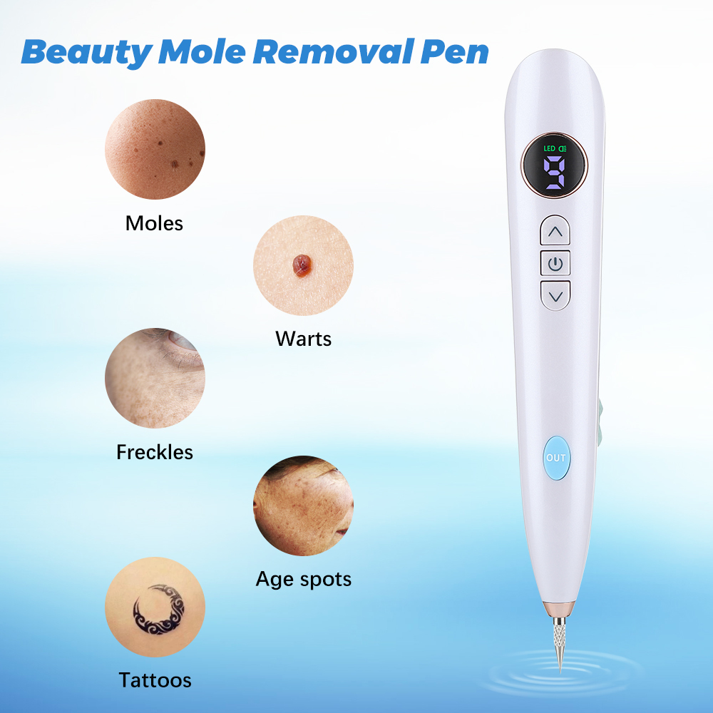 Gesichtspflegegeräte 9 Modus LCD Plasma Stift Laser Tattoo Mol Entfernung Stift Hautpflegewerkzeuge Tag Entfernung Freckle Warz Dark Spot Remover Beauty Care Tool 220926