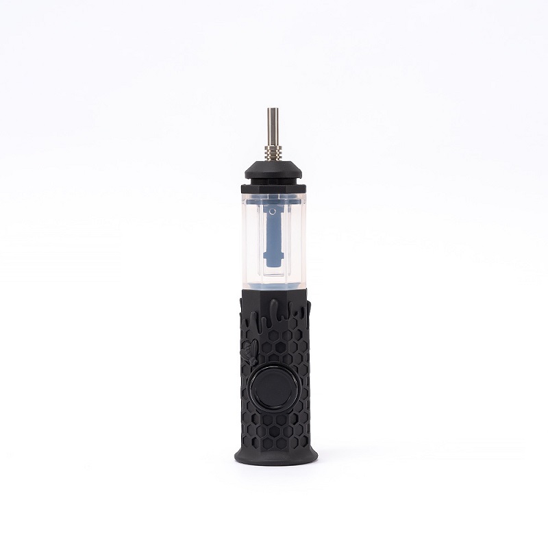 Silikon-Bong-Rohr, Glas-Ölbrenner mit 10 mm Titan-Nagel-Dab-Rig-Wasserbongs, achteckige Rauchrohre aus Titan-Nägeln