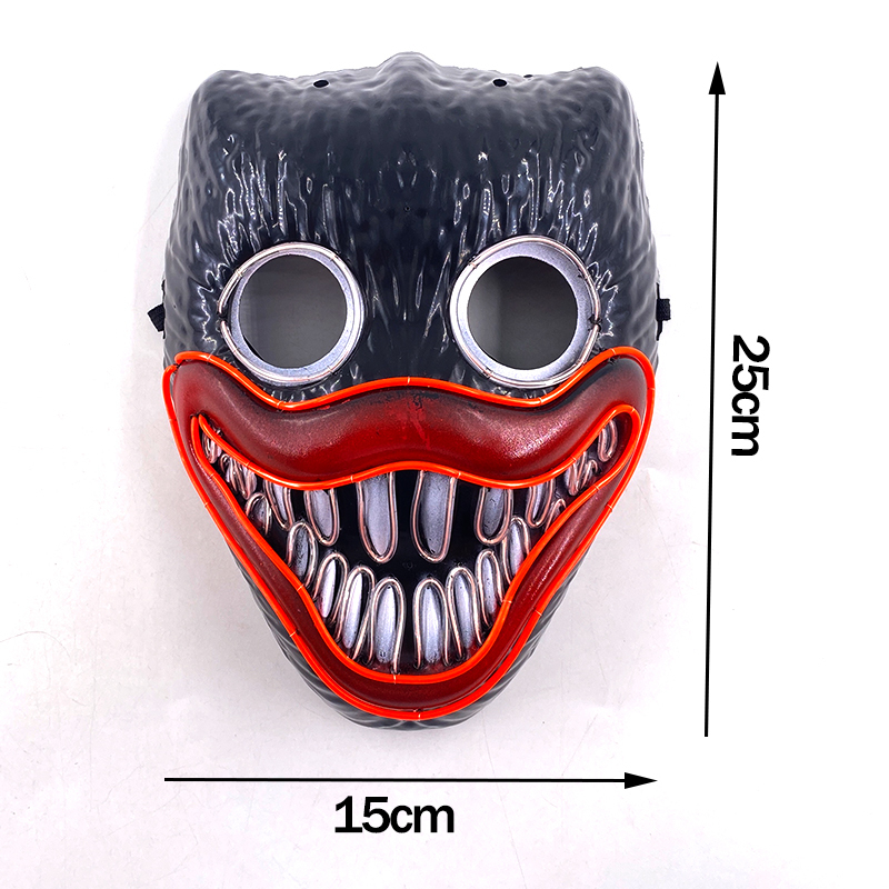 Партийная маски Хэллоуин Неон светодиодная маска маска маска маска, светящаяся вечеринка, в темной Хэллоуине смешные маски косплей костюмы 220926
