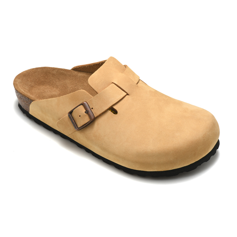 Boston Pantoufles Chaussures paresseuses sac tête tirer pantoufles en liège boucles concepteurs Amateurs de chaussures décontractées plage Éraflures Pantoufle plate femme homme été Sandale Diapositive avec boîte