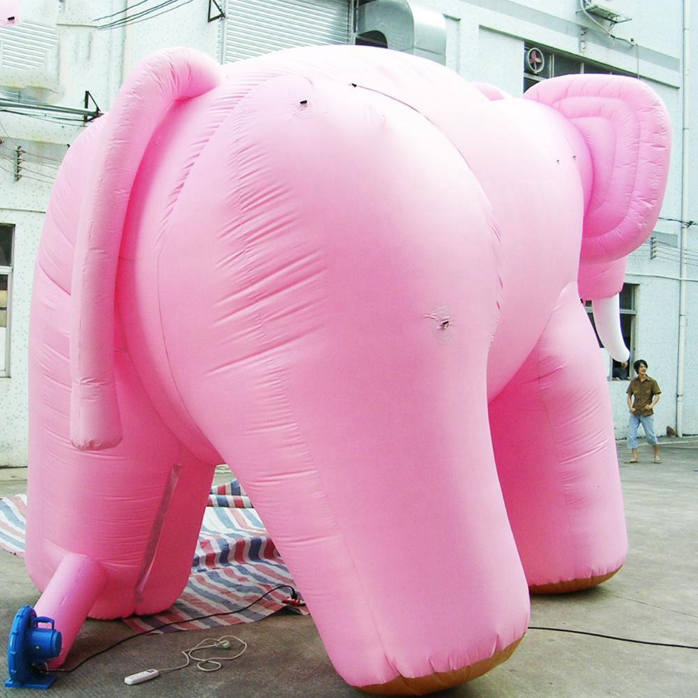 Event  Inflatable Pink Elephant Mascot Animal Decoration Cartoon Model For Party Club Advertising