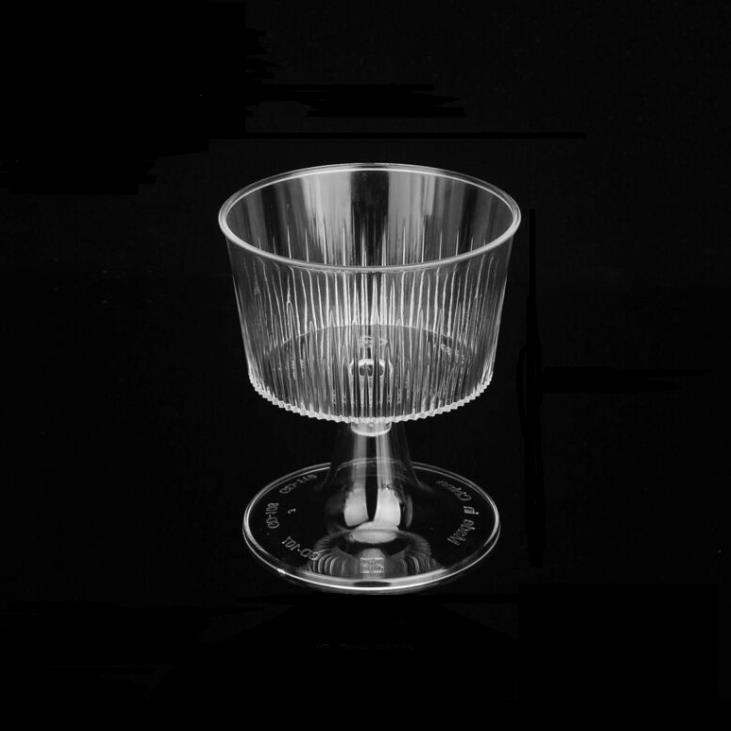 Party Supplies Clear Transparent Dessert Pudding Bowl Ice Cream Cup for Birthday Party Holiday Dinner Disposable Tableware SN4910