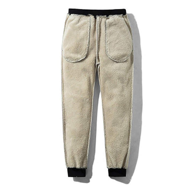 Pantaloni da uomo Pantaloni termici in pile spesso da uomo Jogging casual caldi invernali da esterno 220924
