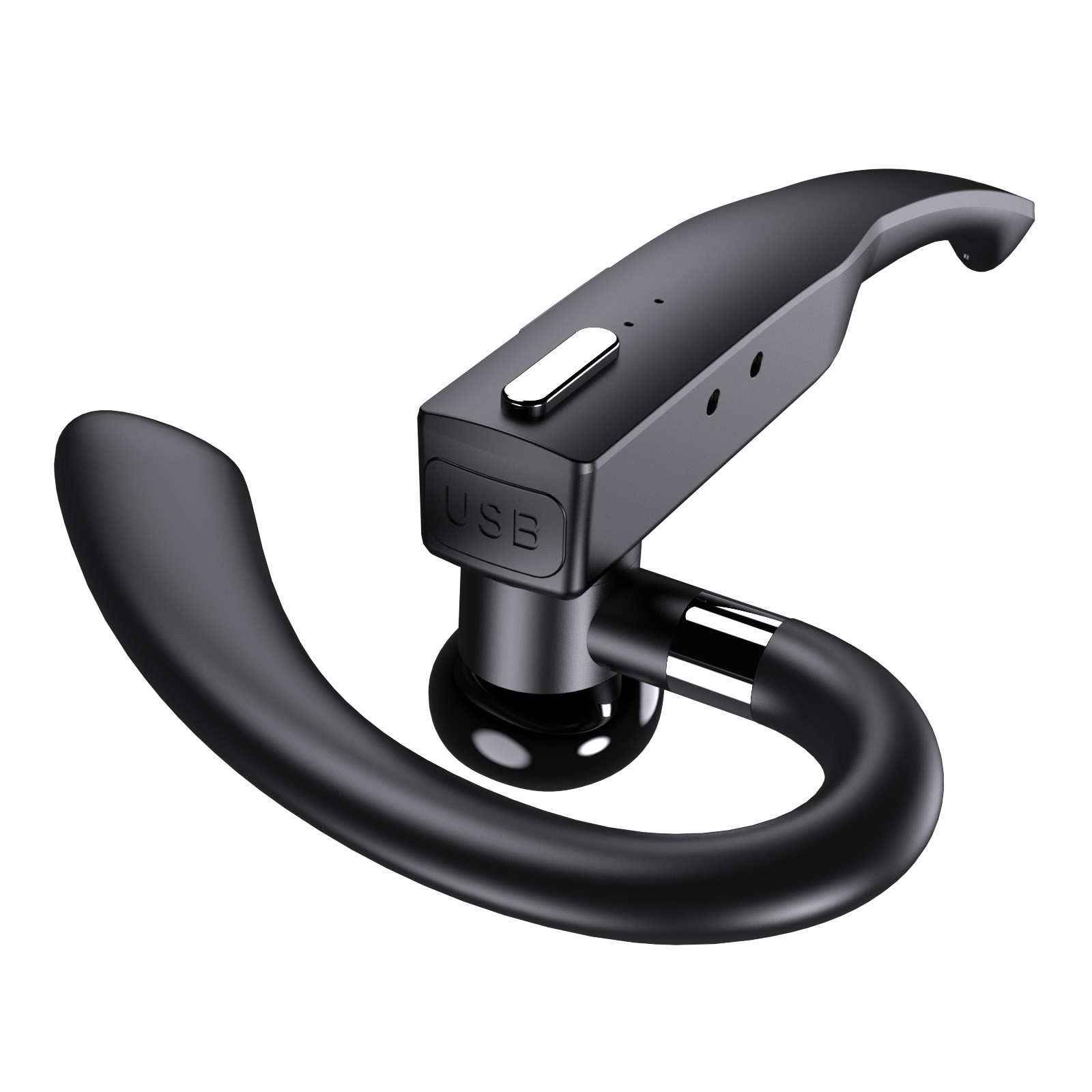 Fone de ouvido Bluetooth do Business com microfones-fones de ouvido com gancho de orelha-livre de cabos de orelha Bluetooth para samsung xiaomi iphone fone de ouvido