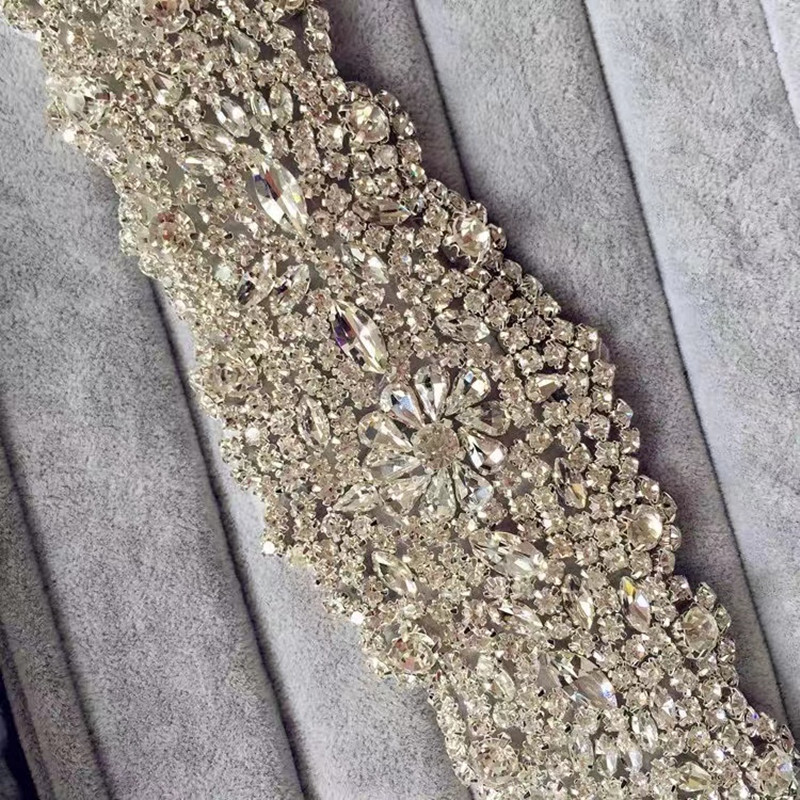 2022 Novos cristais brilhantes shinestones wedding sashes de luxo cintur￣o de noiva artesanal