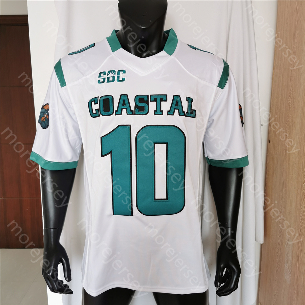 Coastal Carolina Chanticleers 축구 저지 NCAA College Grayson McCall Reese White CJ Beasley Mobley Pinckney Killen Jenkins 보이킨 브라운 스튜어트 브루스 브라운