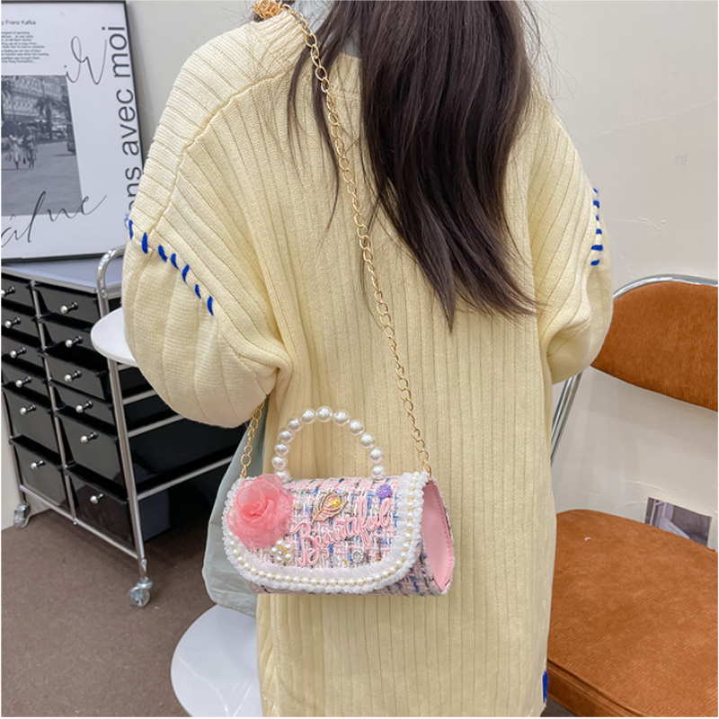 Backpacks Korean Style Kids Linen Purses and Handbags Cute Girls Princess Crossbody Bag Kawaii Child Tote Hand Gift 220924