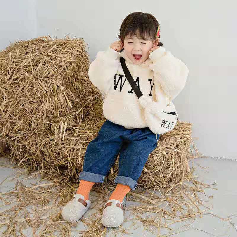 Pullover boys girls hoodies kinderen jas pluche dikke trui sweatshirt 2 tot 8 jaar oud kinder herfst winter warme kleding 220924