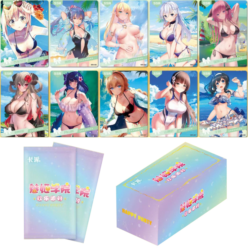 Kaartspellen Goddess Story Collectie Anime Sexy Girl Party Swimsuit Bikini Feast Booster Box Doujin Toys and Hobbies Gift 220924