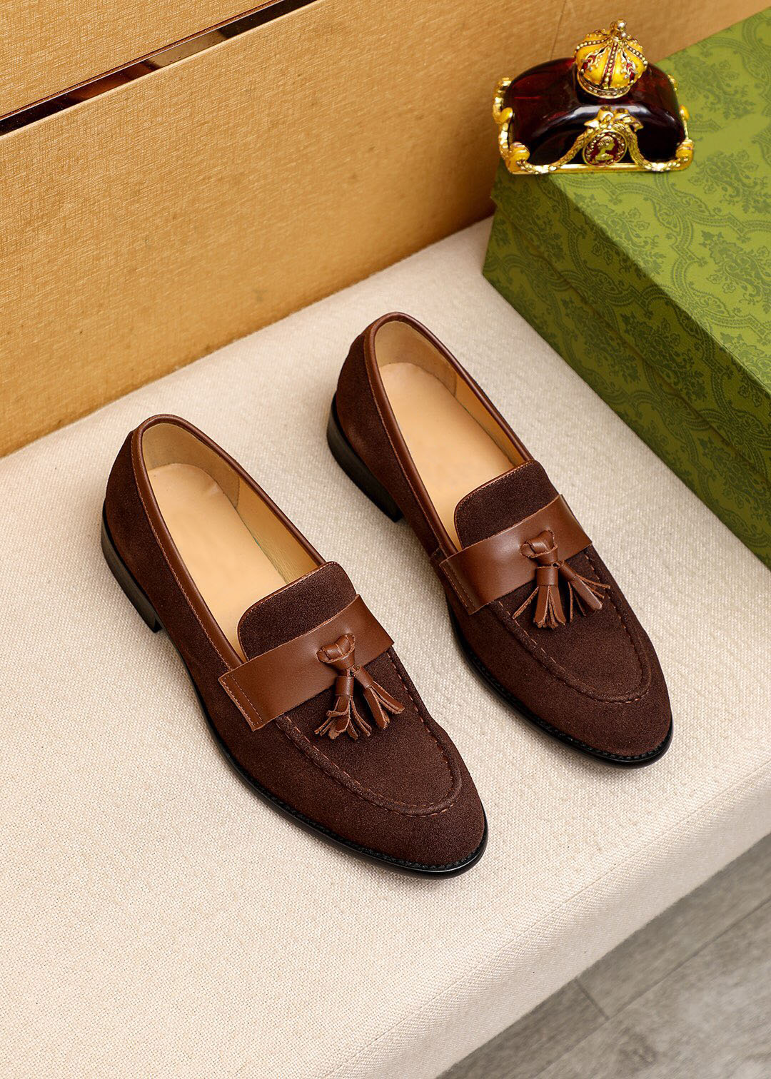 New Arrivals Mens Comfortable Casual Oxfords Fashion Brand Designer Tassels Dress Shoes Formal Office Business Flats Size 38-46