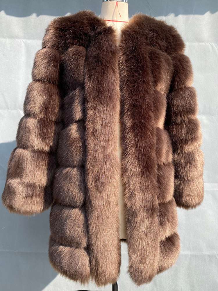 Kurtki damskie Zadorin Winter Furry Faux Fur Płaszcz Kurtki Kobiety grube ciepłe puszyste sztuczne futra kurtka przyczynowa przyczynowa przyjęcie uliczne 220926