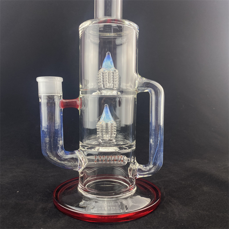 Стеклянная кальян Американский красный и секретный белый inv4 Recycle Bong New Design Высокое количество