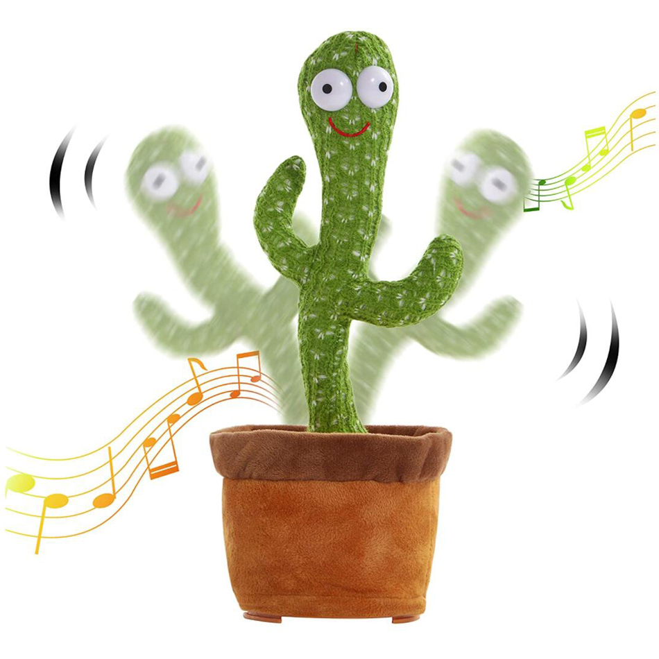 Plush Dolls جميل الحديث لعبة Dancing Cactus Doll Speak صوت الحديث سجل تكرار لعبة Kawaii Cactus Toys Kids Kids Education Gift 220927