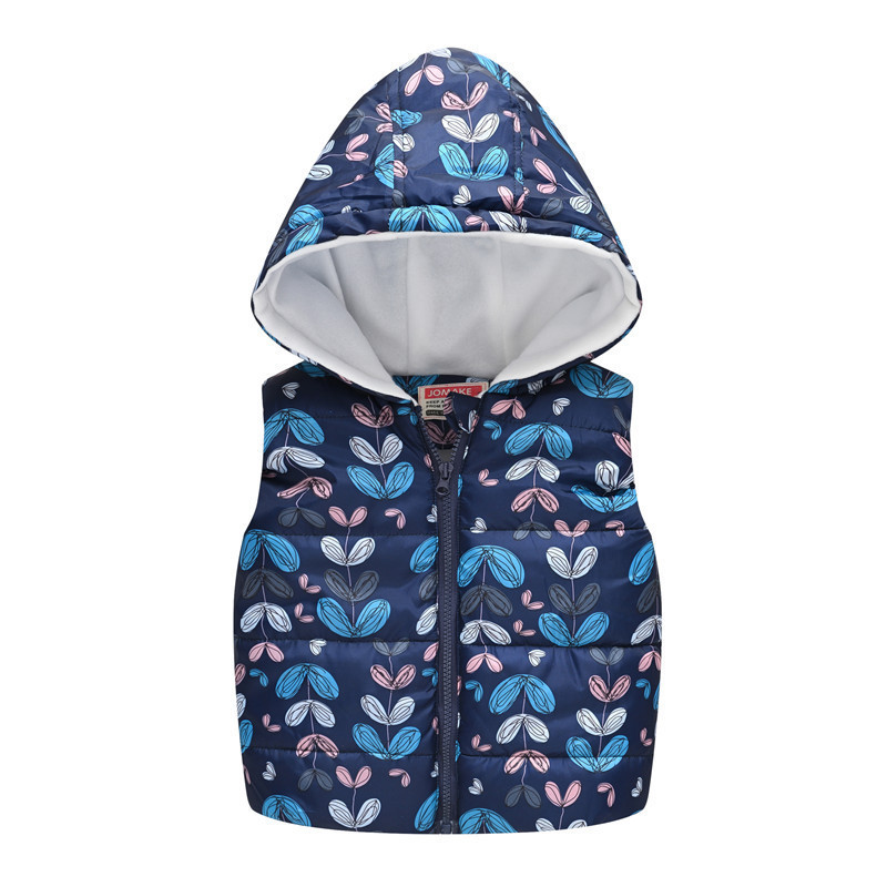 Gilet Épaissir Gilet Chaud Pour Les Filles Grande Taille Fleur Lourde Gilets À Capuchon Plus Velours 2-7 Ans Vêtements Pour Enfants Cadeau D'anniversaire 220927