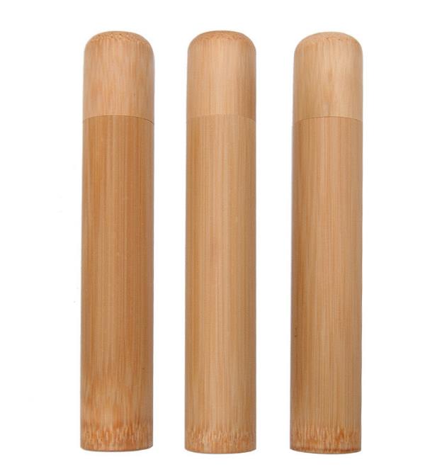 Barattoli di scorta di legno di bambù Portapillole 16CM Doob Tubes Bottiglia ermetica impermeabile a prova di odore Contenitore sigarette Accessori fumatori